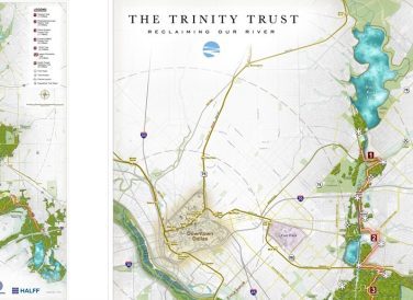 trail map of Trinity Forest Spine Trail